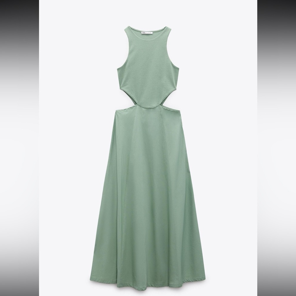 Zara Cut Out Maxi Dress size L